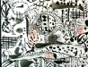 Tuvshinbayar M - Space seen I - Ink on paper - 20x23 cm